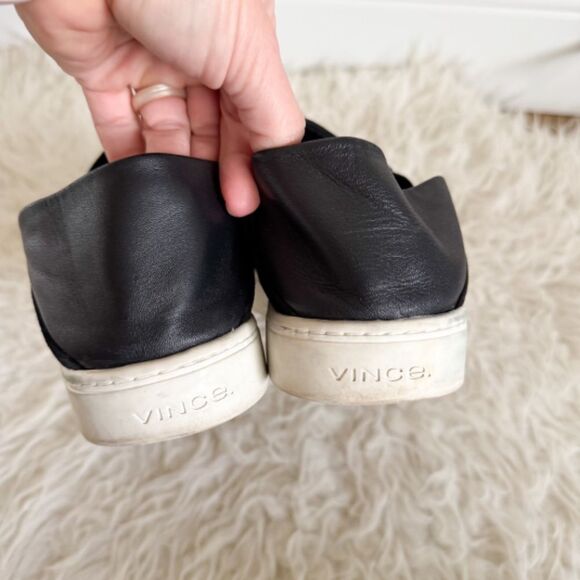 Vince Garvey Black Suede Slip On Sneakers | Size 9.5 - Picture 6 of 10